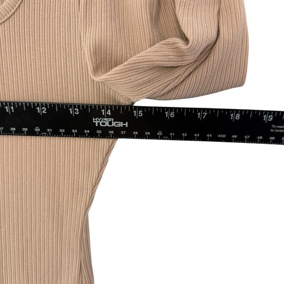 J. Crew Ribbed square neck Top Womens Sz M Minimalist Capsule Wardrobe Basic - Picture 4 of 9